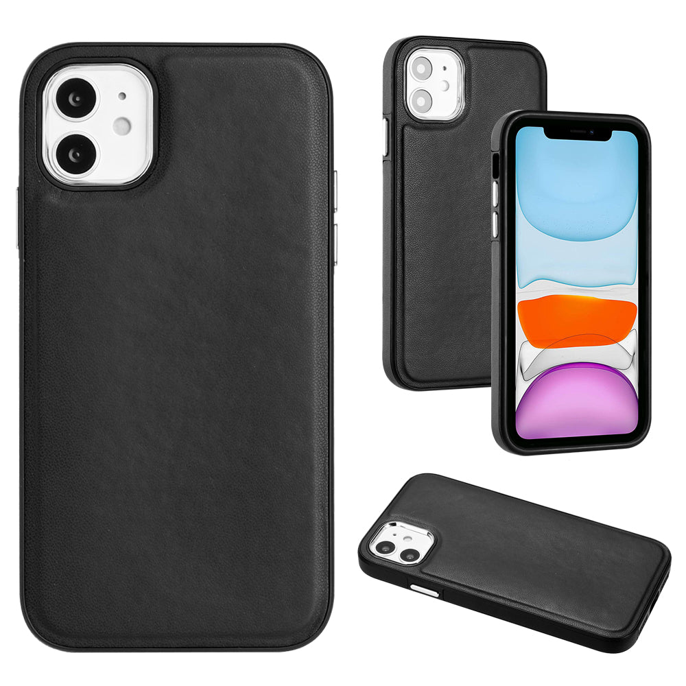 YB Leather Coating Series-6 For iPhone 11 Back Shell Cell Phone Guard Cover PU Leather TPU Case YB Leather Coating Series-6 For iPhone 11 Back Shell Cell Phone Guard Cover PU Leather TPU Case